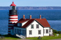 Farol de West Quoddy no Maine