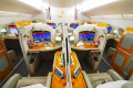 Interior do Airbus A380 da Emirates