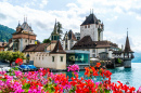 Castelo de Oberhofen, Lago Thun, Suíça