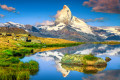 Matterhorn e Stellisee, Alpes Suíços