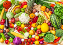 Abundância de Legumes, Verduras e Frutas