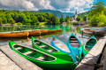Caiaques no Lago Bohinj, Eslovênia