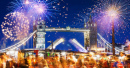 Fogos de Artifício de Ano Novo sobre a Ponte da Torre