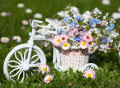 Bicicleta com Flores da Primavera