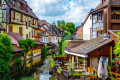Casas francesas tradicionais em Petite Venise, Colmar