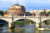 Ponte Sant'Angelo Ponte e o Castelo, Roma, Itália