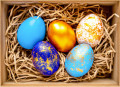 Ovos de Páscoa coloridos
