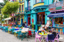 Café de rua em Istambul, Turquia
