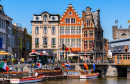 Parte histórica de Ghent, Bélgica