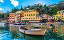 Cidade de Portofino em Liguria, Italy