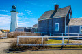 Farol em Scituate, Massachusetts, EUA