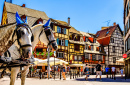 Cidade velha famosa de Colmar, França