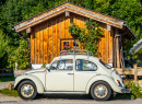 VW Fusca vintage em Bad Tolz, Alemanha