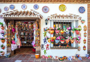 Loja de lembranças em Mijas, Costa del Sol, Espanha