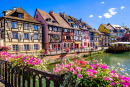 Cidade Velha famosa, Colmar, França