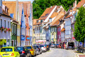 Edifícios históricos em Landsberg, Alemanha