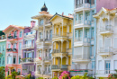 Casas coloridas em Istambul
