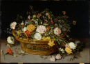 Uma cesta de flores