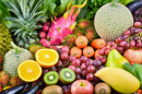 Arranjo de Frutas e Hortaliças Tropicais