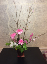 sakura (cherry blossom) ikebana flower arrangement