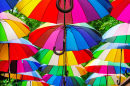 Guarda-chuvas arco-íris