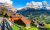 Aldeia cênica da montanha Grindelwald