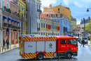 Caminhão de bombeiros em Lisboa, Portugal