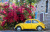 Fusca Volkswagen amarelo, Nazaré, Israel