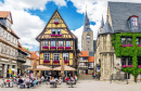 Marktplatz Square em Quedlinburg, Alemanha