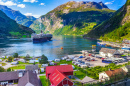 Vista de Geirangerfjord, Noruega