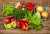 Frutas e legumes frescos da fazenda