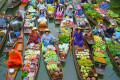 Mercado Flutuante, Tailândia