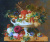 Urna Clássica com Frutas, Bagas e Flores