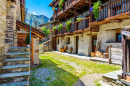 Antagnod Village, Valle d'Aosta, Itália