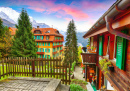 Wengen Village, Berner Oberland, Suíça