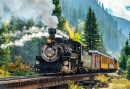 Trem a vapor de Durango & Silverton RR, Colorado, EUA