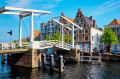 Ponte Gravestenenbrug no rio Spaarne