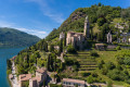 Lago Lugano perto de Morcote