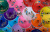 Guarda-chuvas multicoloridos