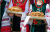 Saudação búlgara com um pão