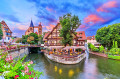 Medieval Esslingen am Neckar ao pôr do sol