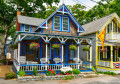 Oak Bluffs em Martha's Vineyard, EUA