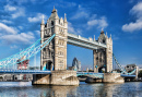 Famosa Tower Bridge em Londres, Inglaterra