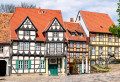 Casas em enxaimel em Quedlinburg, Alemanha