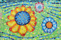 Padrões e cores do mosaico