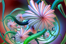 Ilustração fractal da flor