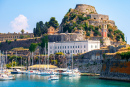 Fortaleza velha na ilha de Corfu, Greece