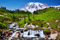 Myrtle Falls, Parque Nacional do Monte Rainier, EUA