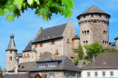 Castelo em Stolberg im Rheinland perto de Aachen, Alemanha