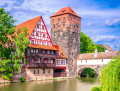 Ponte Maxbrucke em Nuremberg, Alemanha